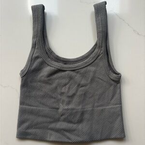Full Tilt Tilly’s Gray Ribbed Women's Tank Top